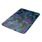 Tapis De Bain Violet, bleu et noir Abstrait (Angle)