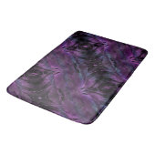 Tapis De Bain Violet bleu violet couleur noire texture de plume  (Angle)