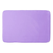 Tapis De Bain Violet clair pastel solide (Devant)
