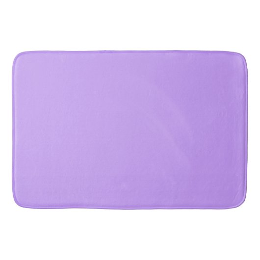 Tapis De Bain Violet clair pastel solide (Devant)