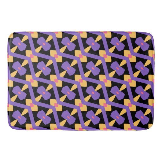 Tapis De Bain Violet décoratif (Devant)