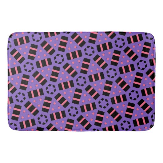 Tapis De Bain Violet décoratif (Devant)
