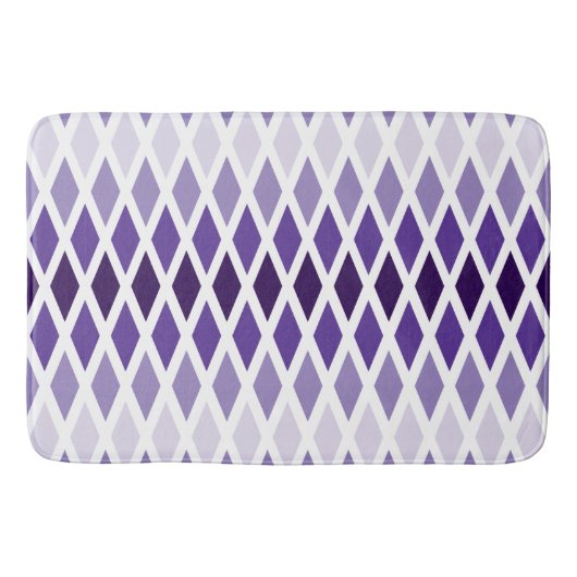 Tapis De Bain Violet Diamant Ombre (Devant)