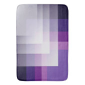 Tapis De Bain Violet et blanc (devant Vertical)