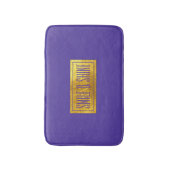 Tapis de bain violet et or riche (Devant (Vertical))