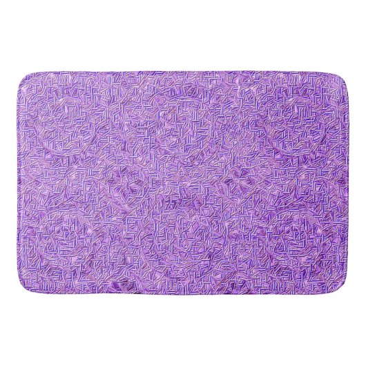 Tapis de bain violet fissuré (Devant)