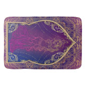 Tapis De Bain Violet & Or Marocain du ventre Arabe Danser Glam (Devant)