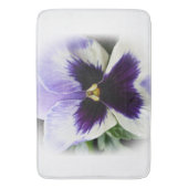 Tapis De Bain violet profond sur blanc (devant Vertical)