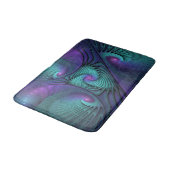 Tapis De Bain Violet rencontre Turquoise moderne art fractal abs (Angle)