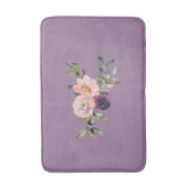 Tapis De Bain Violet rose Lavande Rose Floral Mat (Devant (Vertical))