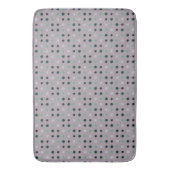 Tapis De Bain Violet, Turquoise et vert (devant Vertical)