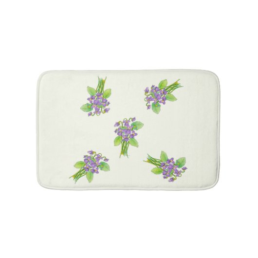 Tapis De Bain Violets sauvages Mat de bain (Devant)