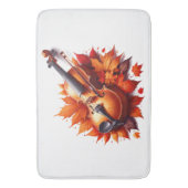 Tapis De Bain Violon dans le lit de feuilles (devant Vertical)