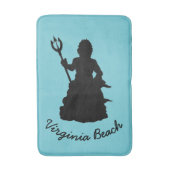 Tapis De Bain Virginia Beach, VA Statue Neptune Océan Nautique (Devant (Vertical))