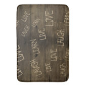 Tapis De Bain Vis, Amour, Rire, Apprendre (devant Vertical)