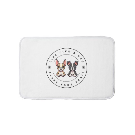 Tapis De Bain Vis comme un chien Blaze Your Trail (Devant)