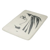 Tapis De Bain Visage Abstrait. (Angle)