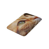 Tapis De Bain Visage déterminé d'un chat de gingembre (Angle)
