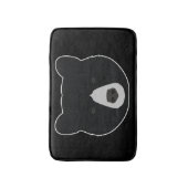 Tapis De Bain Visage d'ours noir (Devant (Vertical))