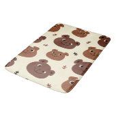 Tapis De Bain Visage drôle d'ours (Angle)