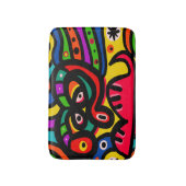 Tapis De Bain Visage moderne d'art abstrait (Devant (Vertical))