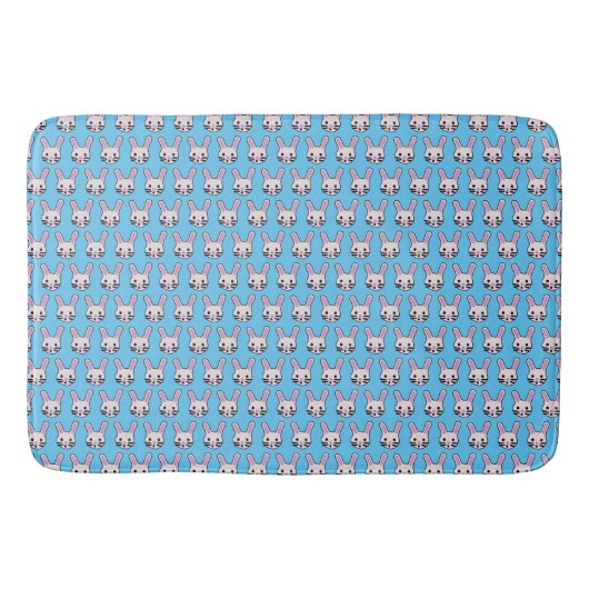 Tapis De Bain Visages aléatoires de lapin (Devant)