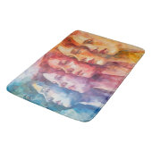 Tapis De Bain Visages des femmes - Peinture aquarelle (Angle)
