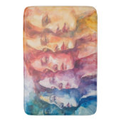 Tapis De Bain Visages des femmes - Peinture aquarelle (devant Vertical)