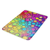 Tapis De Bain Vivid Rainbow Bubble Abstraction (Angle)