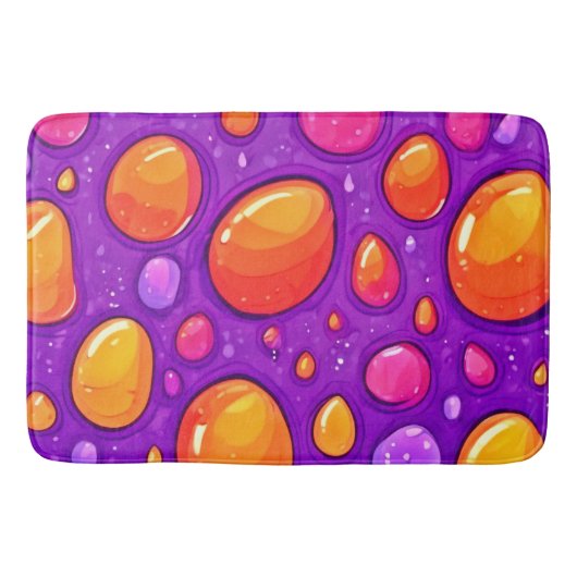 Tapis De Bain Vivid Raindrop Cartoon Art (Devant)