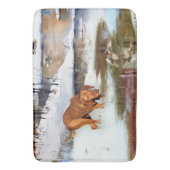 Tapis De Bain Vizsla hongroise, canards de chasse en hiver (devant Vertical)