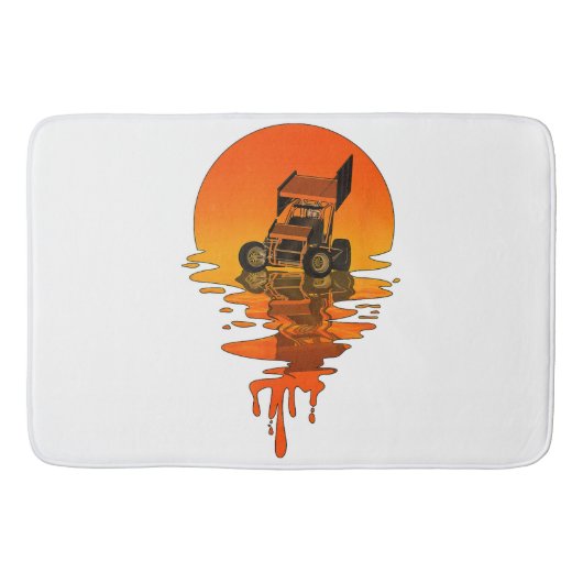 Tapis De Bain Voiture vintage Retro Style Sprint (Devant)