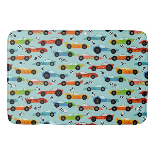 Tapis De Bain Voitures Sportives cool Enfants (Devant)