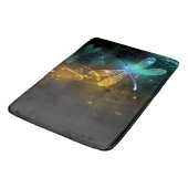 Tapis De Bain Vol de libellule verte lumineuse (Angle)
