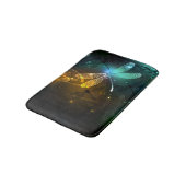 Tapis De Bain Vol de libellule verte lumineuse (Angle)
