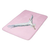 Tapis de bain volant de cigogne blanche (Angle)