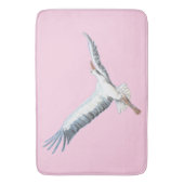 Tapis de bain volant de cigogne blanche (devant Vertical)