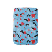 Tapis De Bain Voler des ballons rouges (Devant (Vertical))