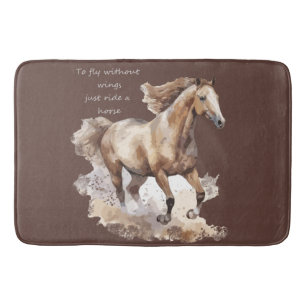 Tapis De Bain Voler sans ailes Il suffit de faire un cheval sur