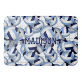 Tapis De Bain Volleyballs motif w net bkgrd marine lt bleu (Devant)