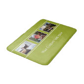 Tapis De Bain VOS 3 PHOTOS & TEXTE nattes de bain personnalisées (Angle)