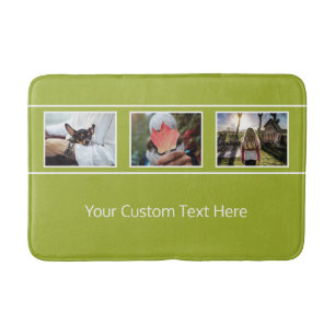 Tapis de bain VOTRE 3 faits sur commande de PHOTOS
