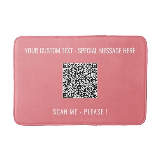 Tapis De Bain Votre code QR et votre maillot de bain de texte pe (Devant)