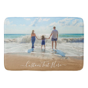 Tapis De Bain Votre Mat de bain photo avec texte personnalisé
