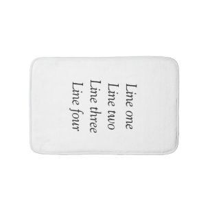 Tapis De Bain Votre message ici ajoutez le nom du texte image ci