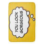 Tapis De Bain VOUS AVEZ L'AIR GORGEUSE Think Bubble Fun Comic Bo (devant Vertical)