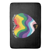 Tapis De Bain Vous Pouvez Être Vous-Même Avec Moi, LGBT Transgen (devant Vertical)