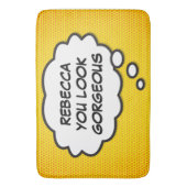 Tapis De Bain VOUS REGARDEZ GORGEOUS Think Bubble Comic Book (devant Vertical)