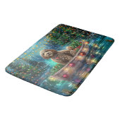 Tapis De Bain Voyage de Noël festif du Cockapoo (Angle)