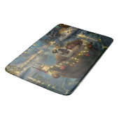 Tapis De Bain Voyage du festival de Noël de Bulldog (Angle)